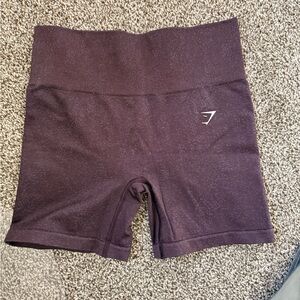 Gymshark Seamless High-Waist Bike Shorts - Plum Heather